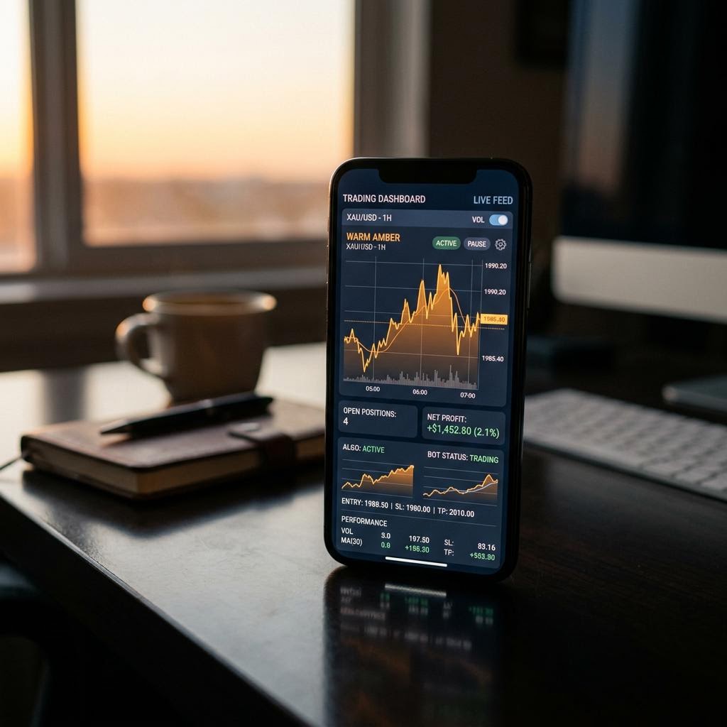 Dravqelo Ulzimer KI-Krypto-Handelsplattform Benutzeroberfläche
